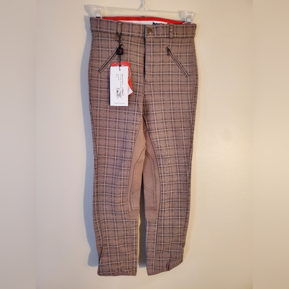 NWT Horze Equestrian Riding Pants Size Medium Childs EU 140